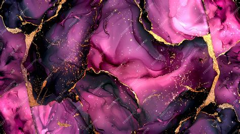 Premium Photo Abstract Purple And Gold Marble Texture Elegant