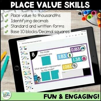 Winter Place Value Rounding Comparing Ordering Decimals Activities Bundle