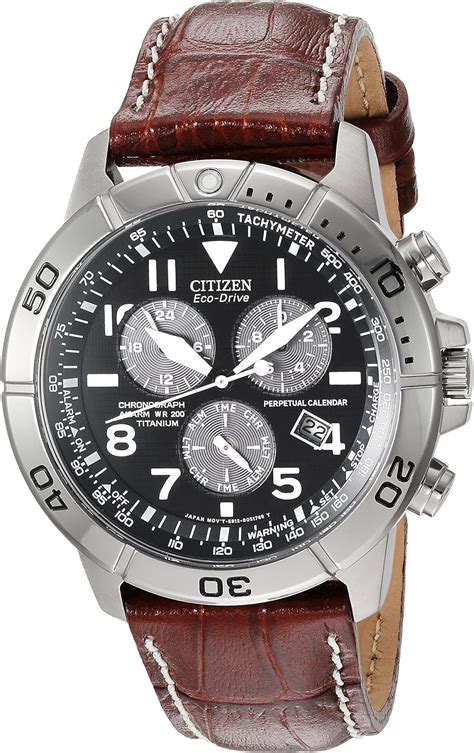 Citizen Eco Drive Montre Pour Hommes Avec Cadran Marron Affichage