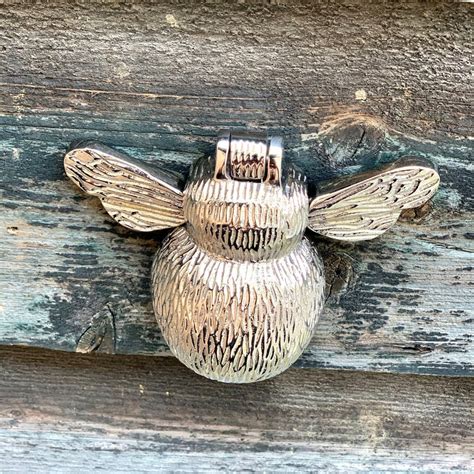 Solid Brass Bumble Bee Door Knocker Antique Vintage Country Etsy