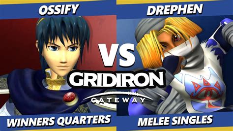 Gridiron Gateway 2024 Ossify Marth Vs Drephen Sheik Smash Melee