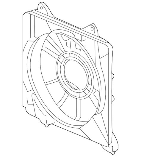 38615 RBJ 003 Shroud Air Conditioner 2010 2016 Honda Genuine