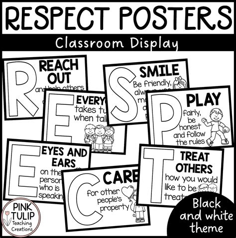 Respect Acrostic Poem Poster Set Classroom Decor Etsy