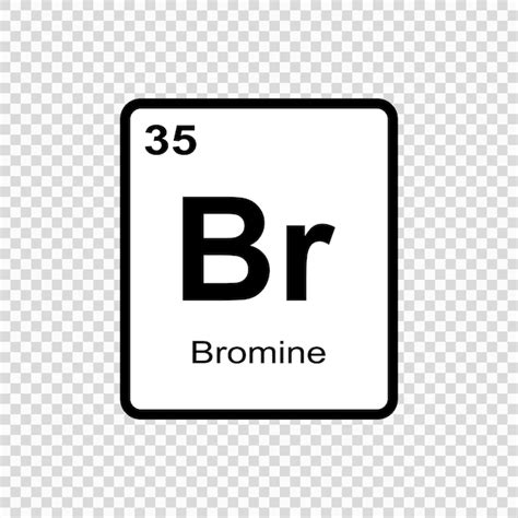 Premium Vector Chemical Element Bromine Vector Illustration