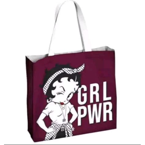 Bolsa Sacola Retornável Betty Boop GRL PWR Shopee Brasil