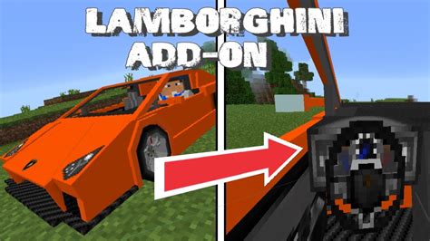 Minecraft Pe Tenha Uma Lamborghini Super Realista No Seu Mcpe