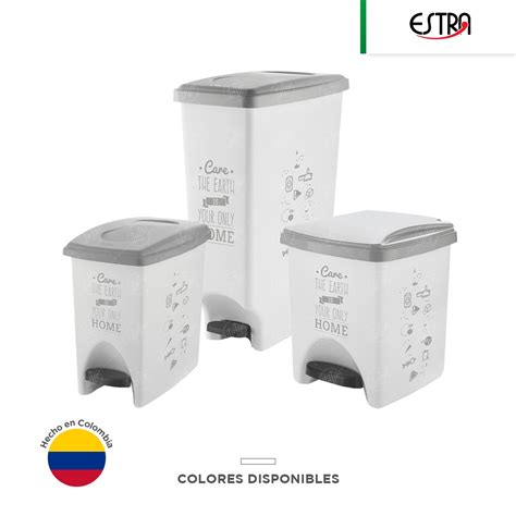 Bote De Basura Con Pedal Estra Linea Care The Earth Regiobin