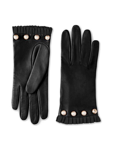 Gucci Studded Leather Gloves Farfetch In 2020 Leather Gloves Women