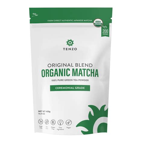 tenzo organic matcha original blend atlas