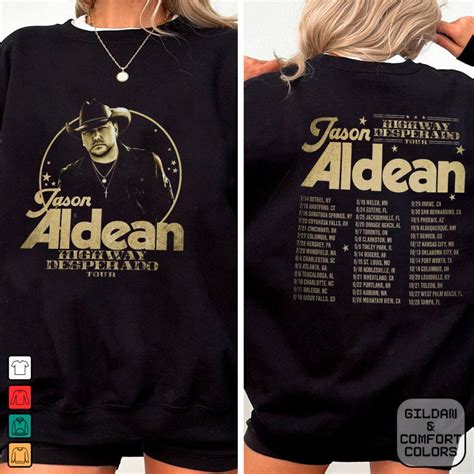 Jason Aldean Highway Desperado Tour 2024 Shirt Sold By Maxi Convinced