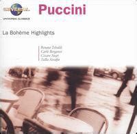 La Boheme Highlights Hlts Giacomo Puccini Renata Tebaldi Cd Album