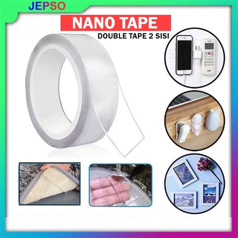 Jual Selotip Magic Nano Tape 1m 3m 5m Double Tape Nano Transparan Bisa