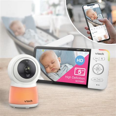 Vtech 5 Smart Wifi 1080p Hd Video Monitor With Remote Access Bm5754hd