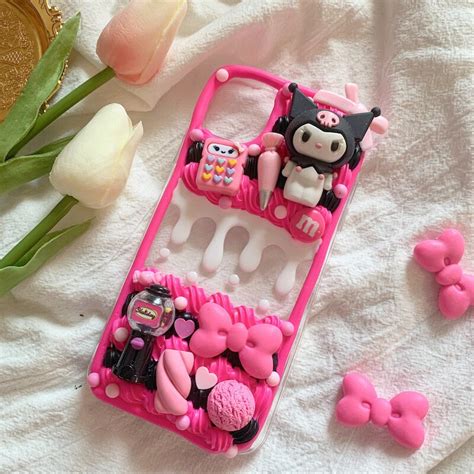 Japan Anime Decoden Phone Case Style Kuromi Phone Case Etsy