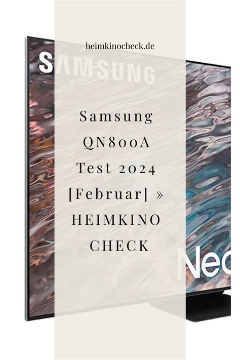 Samsung Qn A Test Februar Heimkino Check In