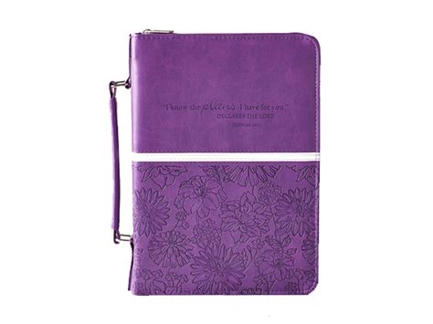 Purple Bible Cover with Jer. 29:11 - Purpleologist