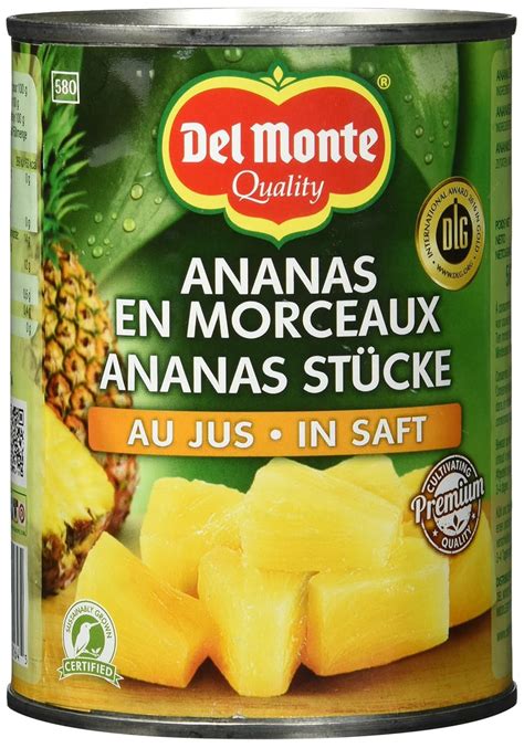 Del Monte Ananas St Cke In Saft Er Pack X G Abtropfgewicht