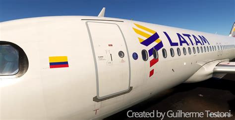 Livery LATAM Colombia CC-BFE (CFM) for Fenix A320 for Microsoft Flight ...