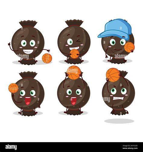 Talented Chocolate Candy Wrap Cartoon Character As A Basketball Athlete