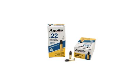 Aguila 22lr Subsonic Solid Point Subsonic 40 Grain 50 Ct Box