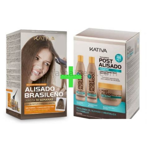 Kativa Keratina Argan Oil Kit Alisado Brasileño Kit Post Alisado