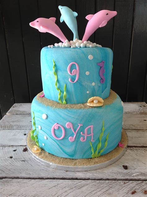 By Kaylee Haman Dolphins Jumping Cake In 2024 Party Cakes