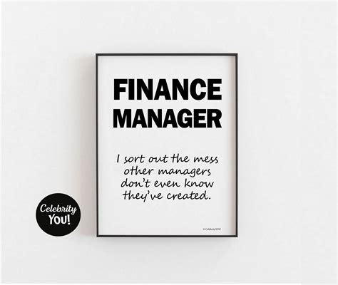 Finance Manager Definition Print Office Decor Funny Accountant T