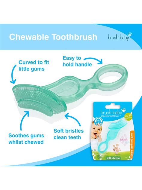 Buy Brush Baby 2 Piece Chewable Toothbrushes From The Jojo Maman Bébé