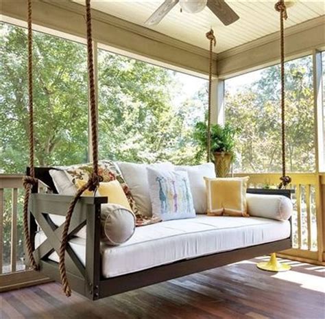 36 Nice Porch Swing Bed Design Ideas For You To Relax Homepiez Porch Swing Bed Porch Swing