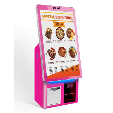 Desktop Self Service Ordering Kiosk 21 5 Inch Touch Screen Restaurant