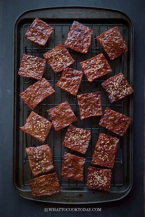 Easy Homemade Bak Kwa Chinese Pork Jerky In The Oven