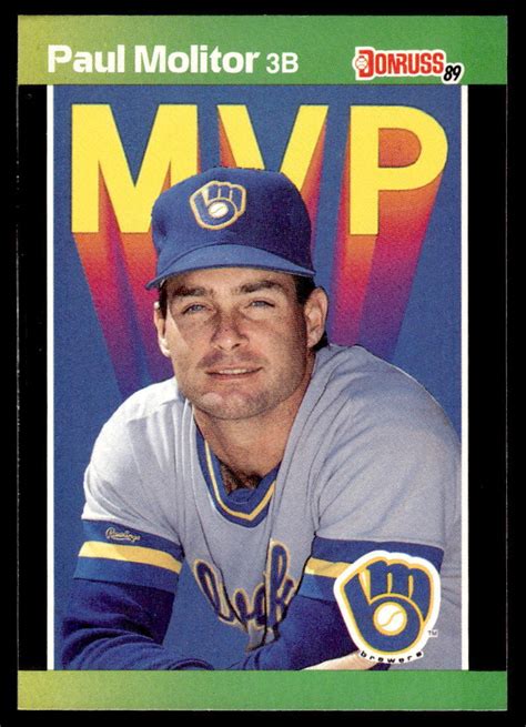 Donruss Bonus Mvp S Bc Paul Molitor Milwaukee Brewers Ebay