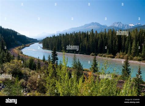 Morants Curve On The Canadian Pacific Railroad By The Bow River Near