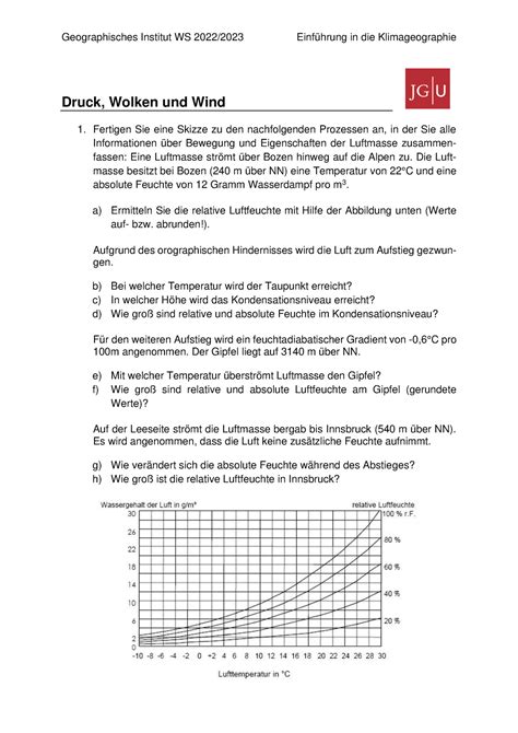 03 Arbeitsblatt 3 Übungsaufgaben zur Klausurvorbereitung