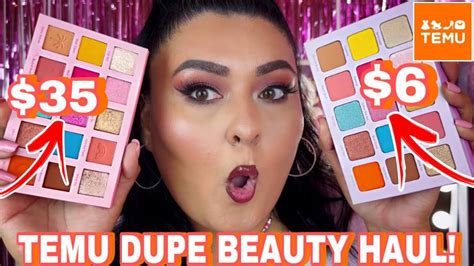 MASSIVE TEMU DUPE BEAUTY HAUL BEAUTY DUPES ON TEMU WEBSITE YouTube