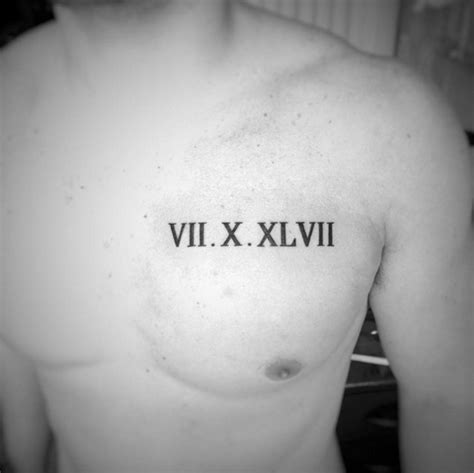 36 Exquisite Roman Numeral Tattoo Designs - TattooBlend