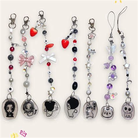 Handmade Doodle Keychains And Phone Charms NANA Depop