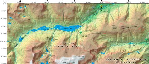 Hiking Map Of Beaten Path East Rosebud To Cooke City