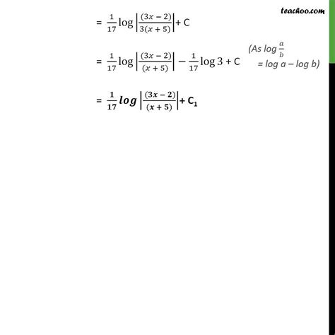 Example 9 Ii Find The Following Integrals Ii Dx 3x2 13x 10 C