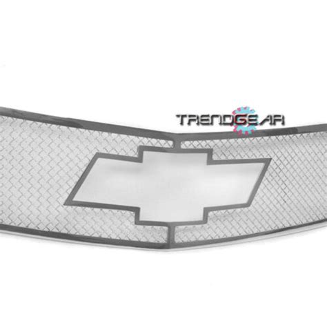 2014 2015 Chevy Impala Front Upper Stainless Steel Mesh Grille Chrome