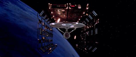 Enterprise Refit In Spacedock Over Earth In St The Motion Picture