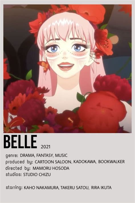 Hosoda Mamoru Belle B Poster The Dragon And The Freckles Princess New