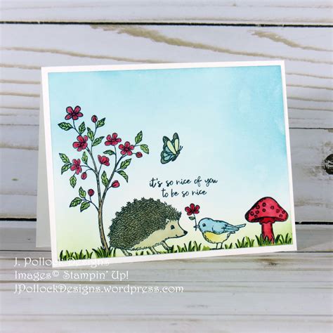 Stampin Up Happy Hedgehogs For The Happy Inkin Thursday Blog Hop