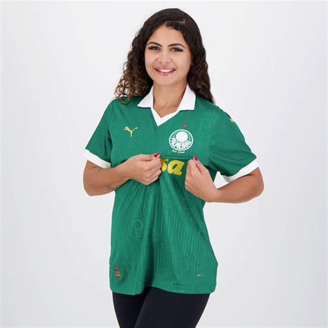 Camisa Puma Palmeiras I Feminina Jogador Futfanatics