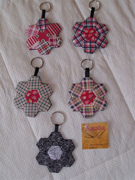 Manualidades Y Labores Amalia Llaveros De Patchwork Manualidades