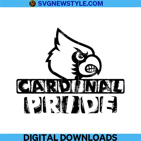 Cardinal Pride Svg, Pride Mascot Svg, Cardinal Mascot Svg, School Pride Mascot Svg, Png.