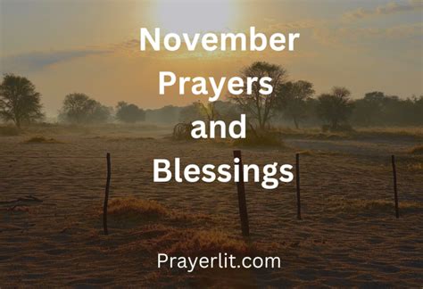 40 Powerful November Prayers and Blessings (2025) - PrayerLit