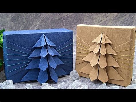 Gift Box Packing For Christmas Paper Christmas Tree Tutorial I