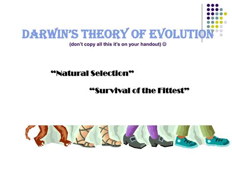 Theory Evolution: Darwin Theory Evolution Survival Fittest