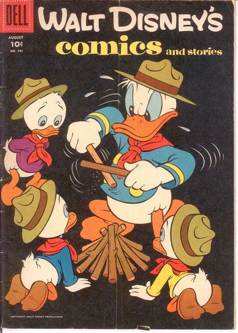 Walt Disneys Comics And Stories 191 Vg Aug 1956 Comics Book Comic